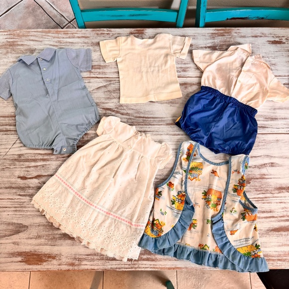 Vintage Baby Clothes Lot 5pcs - Picture 2 of 15
